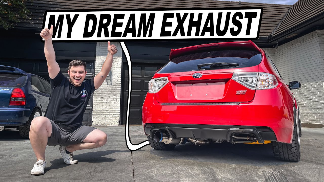 УСТАНАВЛИВАЮ ВЫХЛОПНУЮ СИСТЕМУ МОЕЙ МЕЧТЫ на мой хэтчбек Subaru STI!