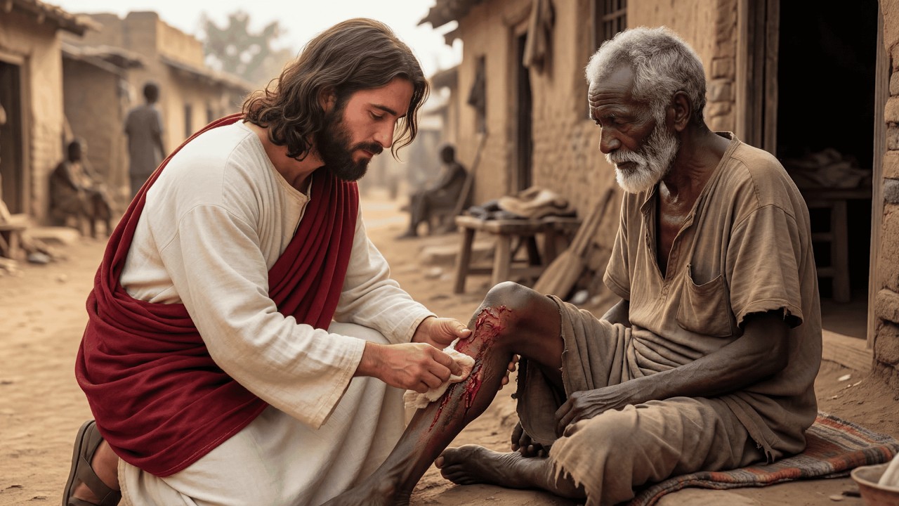 Иисус заботится о людях, больных проказой | Прикосновение сострадания и исцеления | Христианское ...