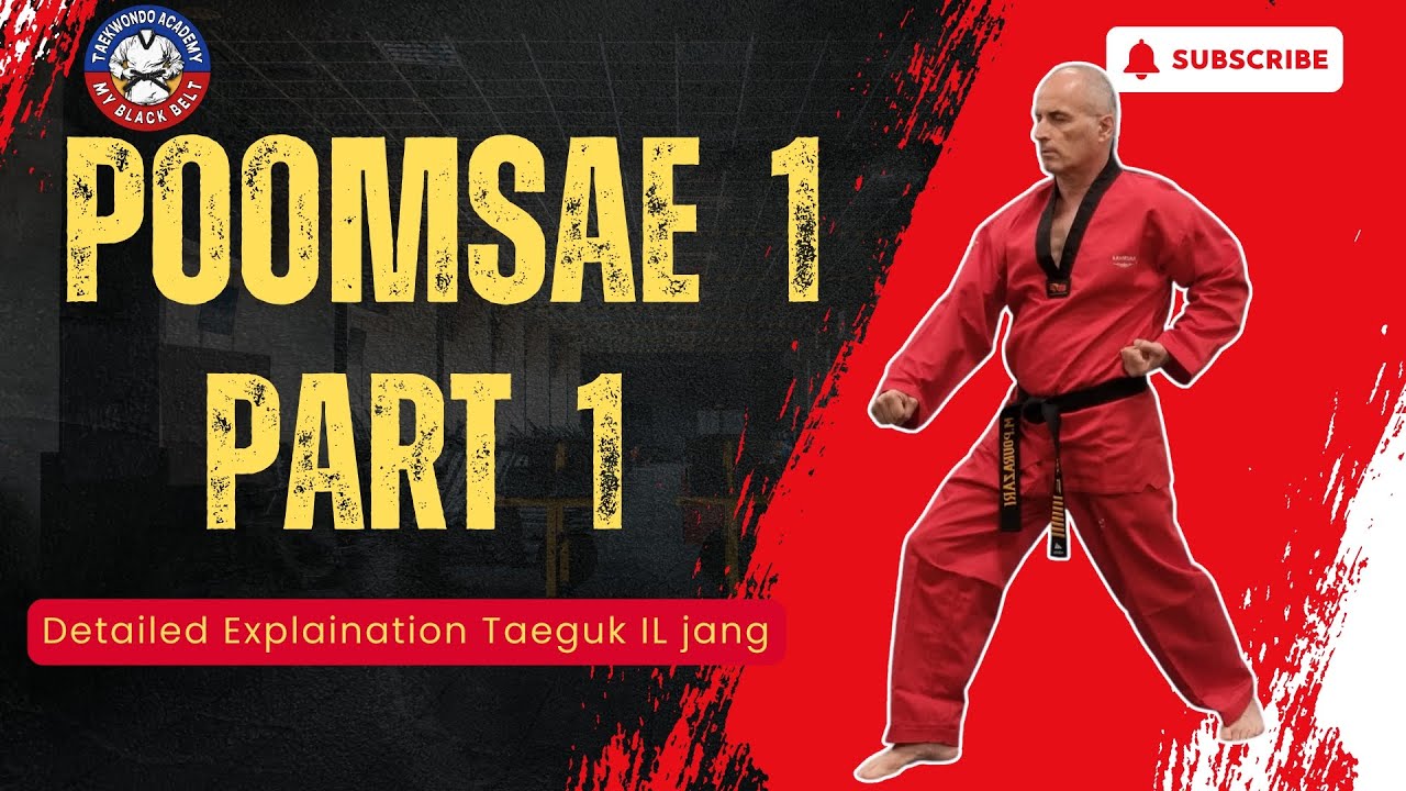 Taekwondo Poomsae 1 Part 1 (Taegeuk Il Jang) - Complete Step-by-Step Tutorial | Basic Form Guide