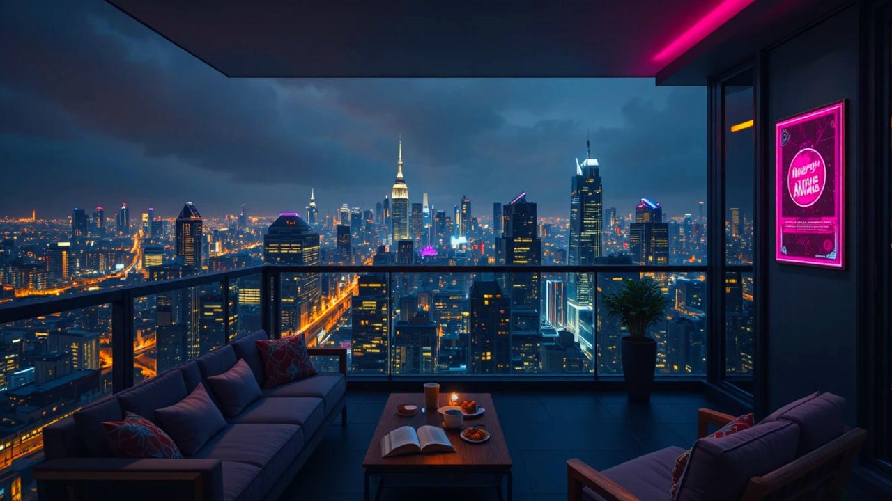 90s Rainy City Vibes 🌆 Smooth Lofi Hip Hop for Deep Focus & Stress Relief