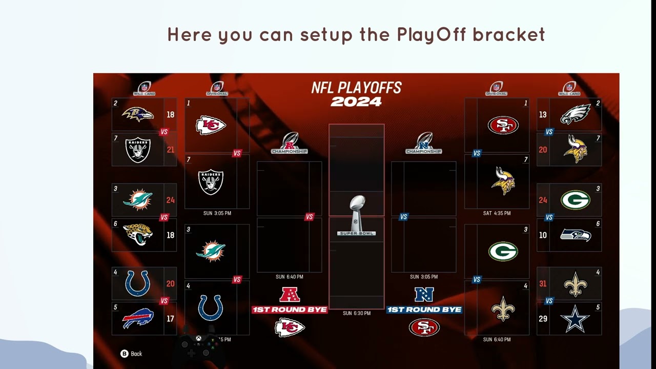 How to Setup PlayOff bracket on Franchise Mode On Madden 25