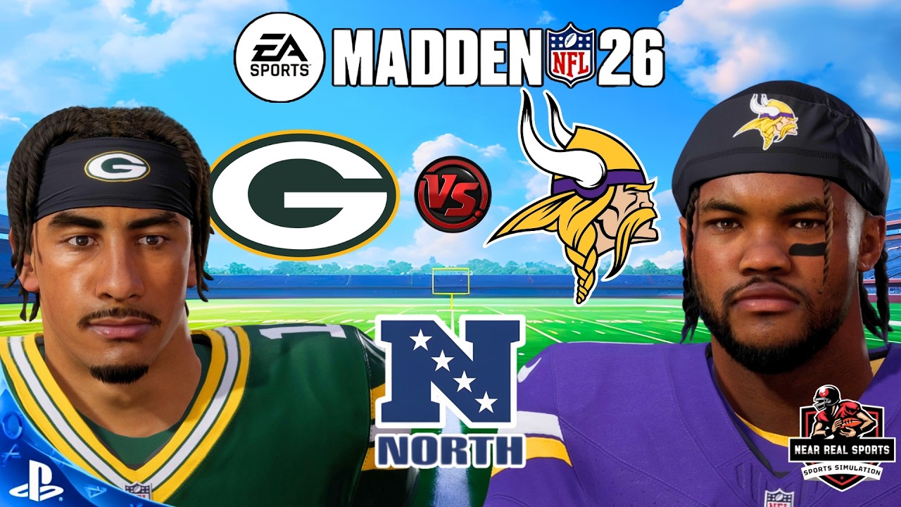«Пэкерс» против «Викингов» | NFL NFC Север 2026 | Прогнозы на Madden 26