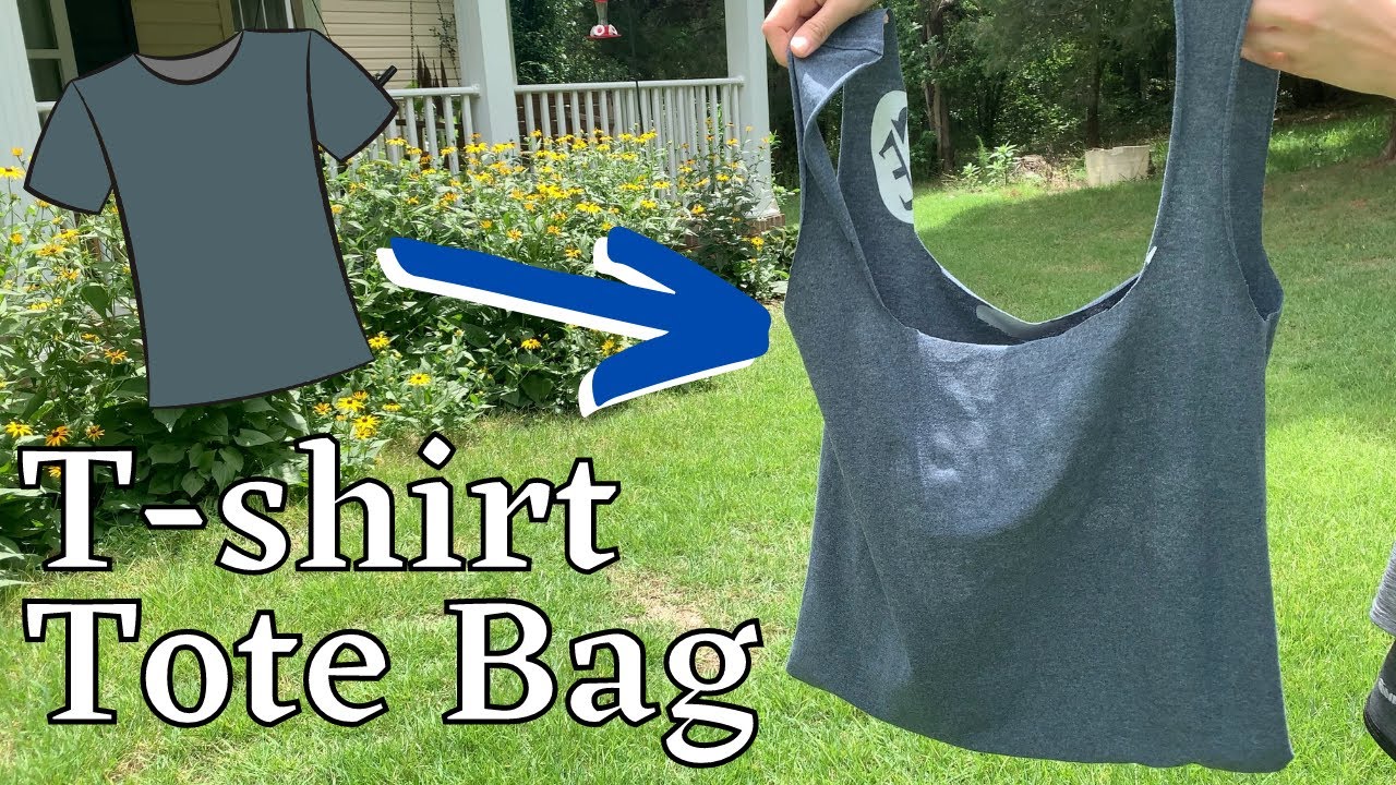 T-Shirt Tote Bag Easy DIY | Turn an Old T Shirt Into a Handy Tote Bag | Tutorial Tuesday Ep. 168
