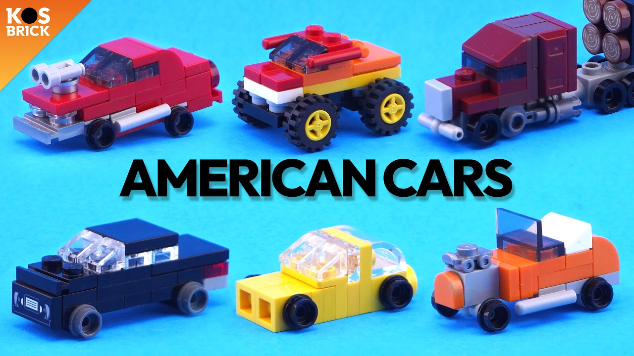 Lego American Cars City Mini Vehicles - Часть 15 (Обучение)