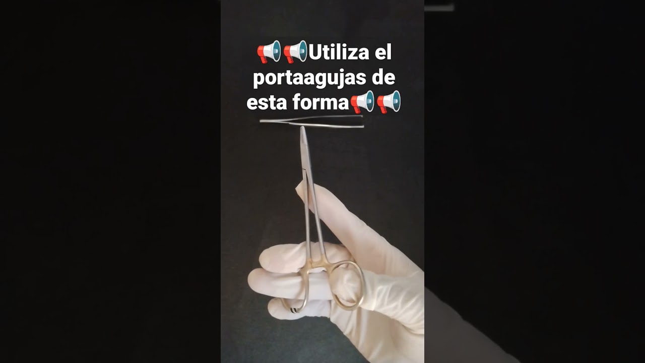 Aprende a cómo sostener adecuadamente el portaagujas