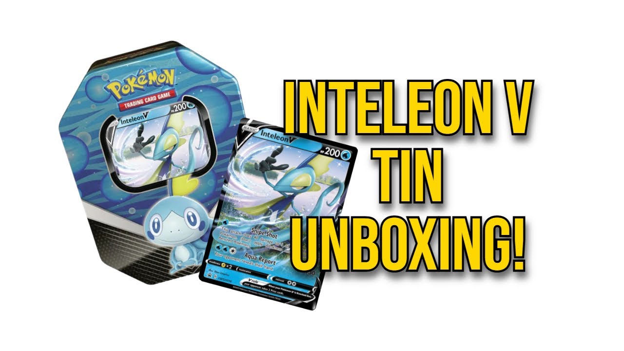 Unboxing the Pok&eacute;mon Inteleon V Galar Partners Tin!
