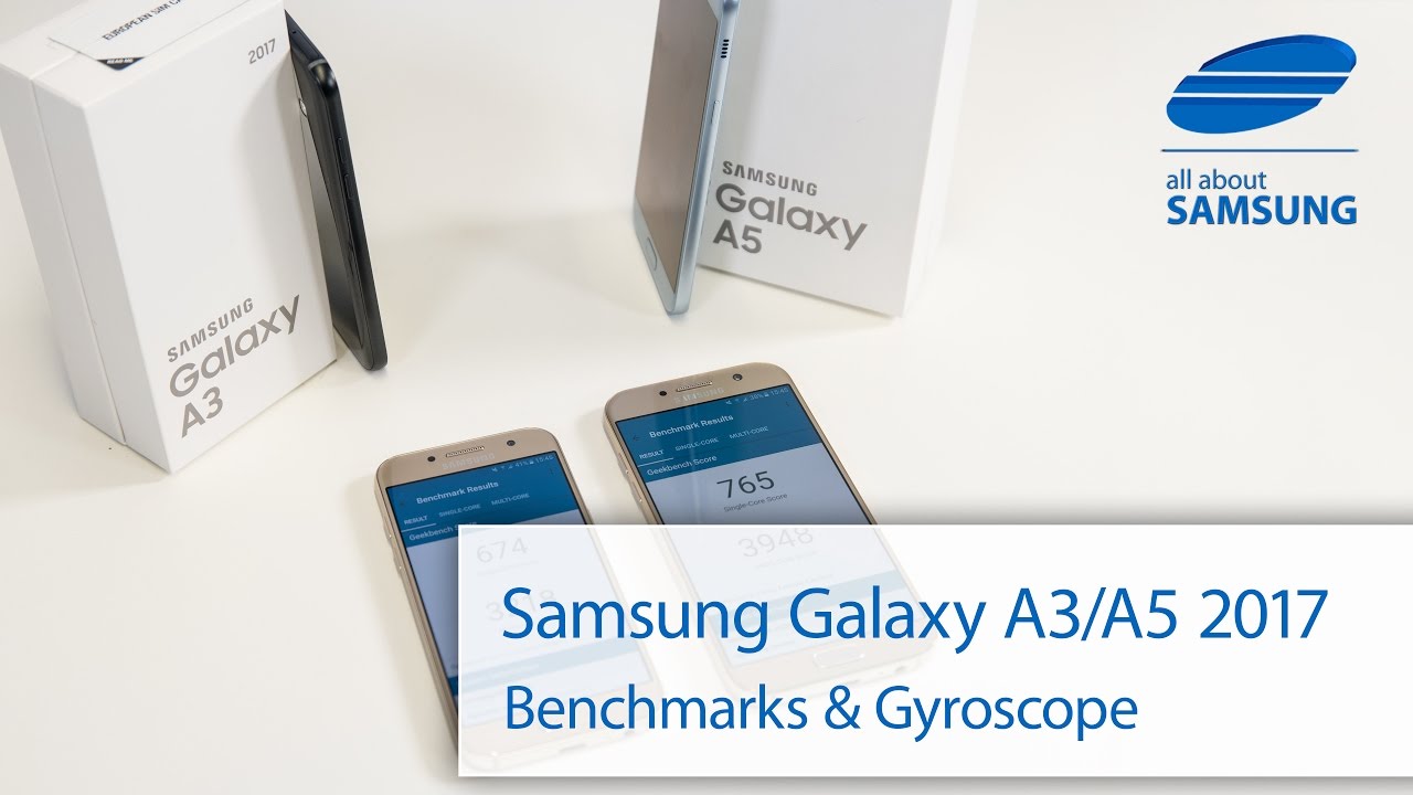 Samsung Galaxy A3 2017 / Galaxy A5 2017 benchmark and gyroscope ENG 4k