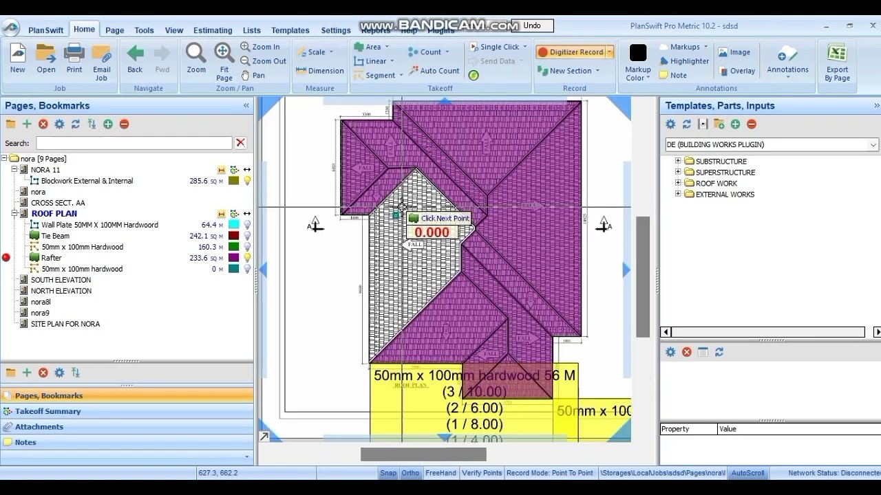 Roof Carcas TakeOff #planswift #architecture #civilengineering #swiftdevelopment #buildingestimation