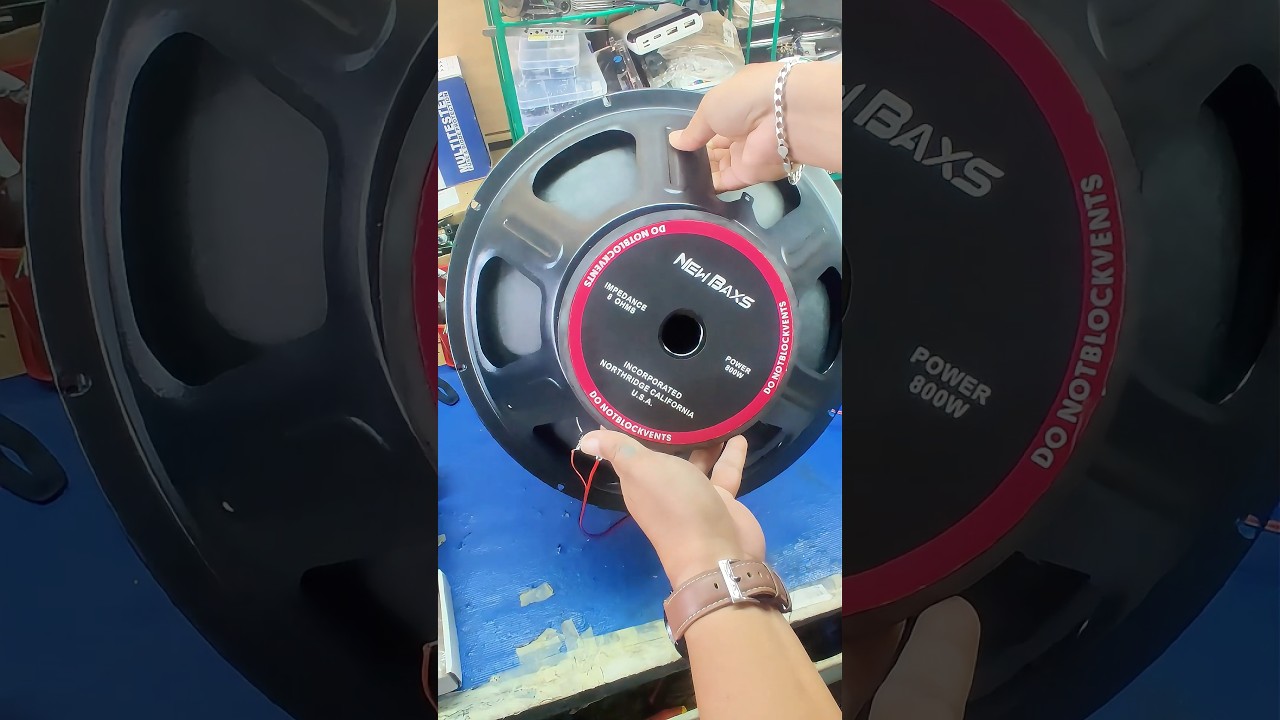 15inches subwoofer. Crazy drive on ZK-TB21 😱 #speaker #subwoofer #bass