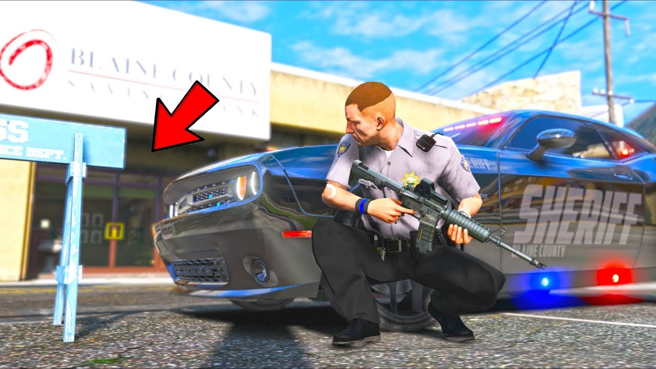 I respond to a bank heist as a cop!! (GTA 5 Mods - LSPDFR Gameplay)