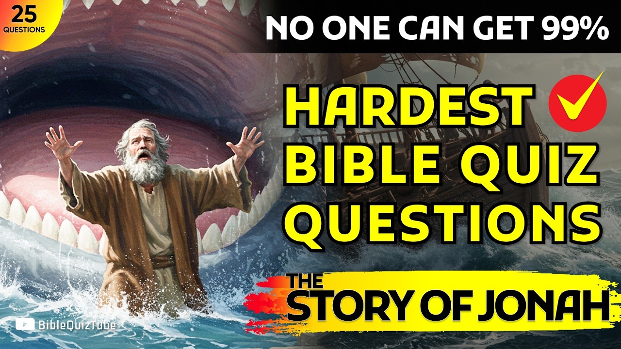 🐋BIBLE QUIZ: STORY OF JONAH - 25 Questions To Test Your Bible Knowledge! | Bible Quiz Tube
