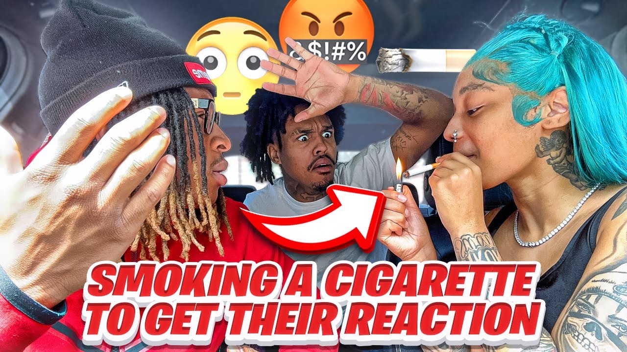 Cigarette Prank On @Daaeeski