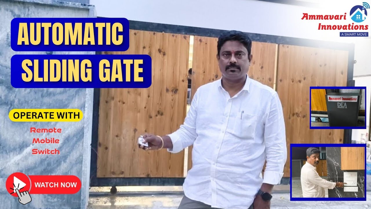 Automatic Sliding Gate Installation Done with DEA Italian Brand at Proddatur Sunrise County 