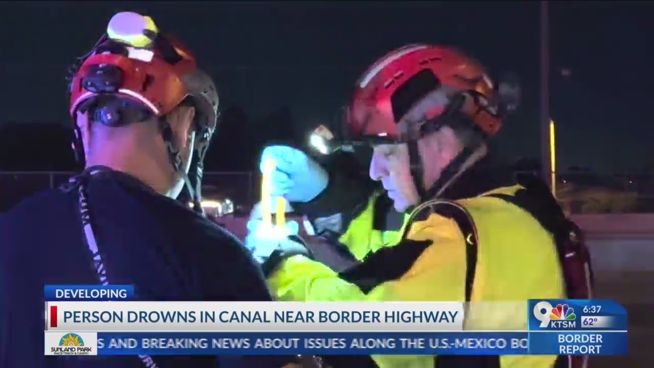 Person drowns in canal near Border Highway