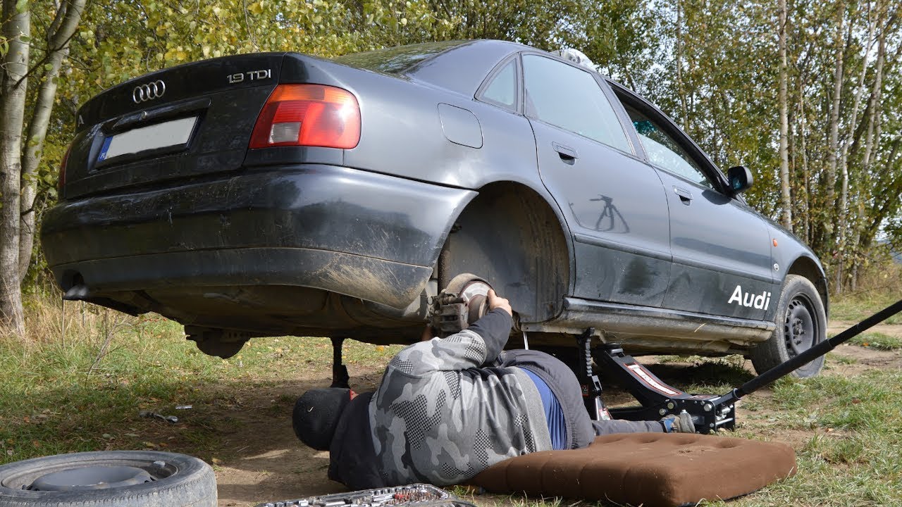 Serwis Polowy u NAUSZKA - Wymieniamy tuleje tylnej belki (Audi A4 B5)