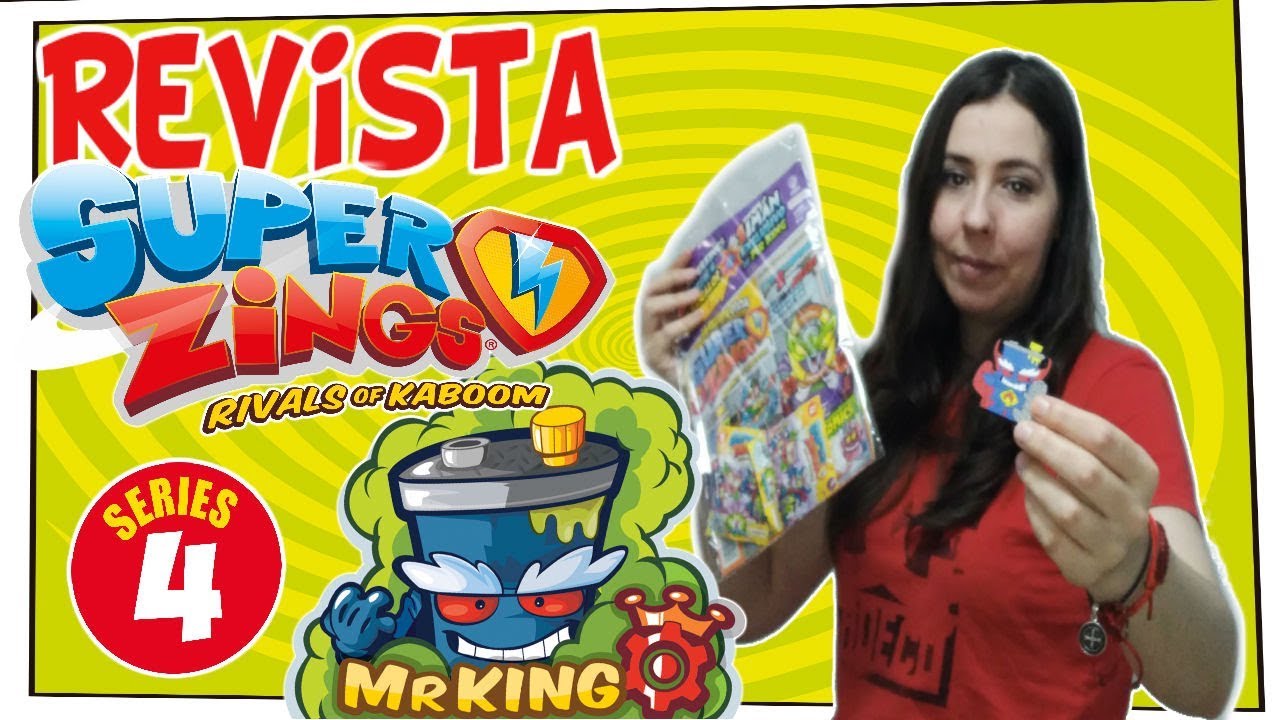 SuperZings Series 4 UNBOXING Revista oficial 6 con IMAN MR King Exclusivo | Super Zings Shanesama84