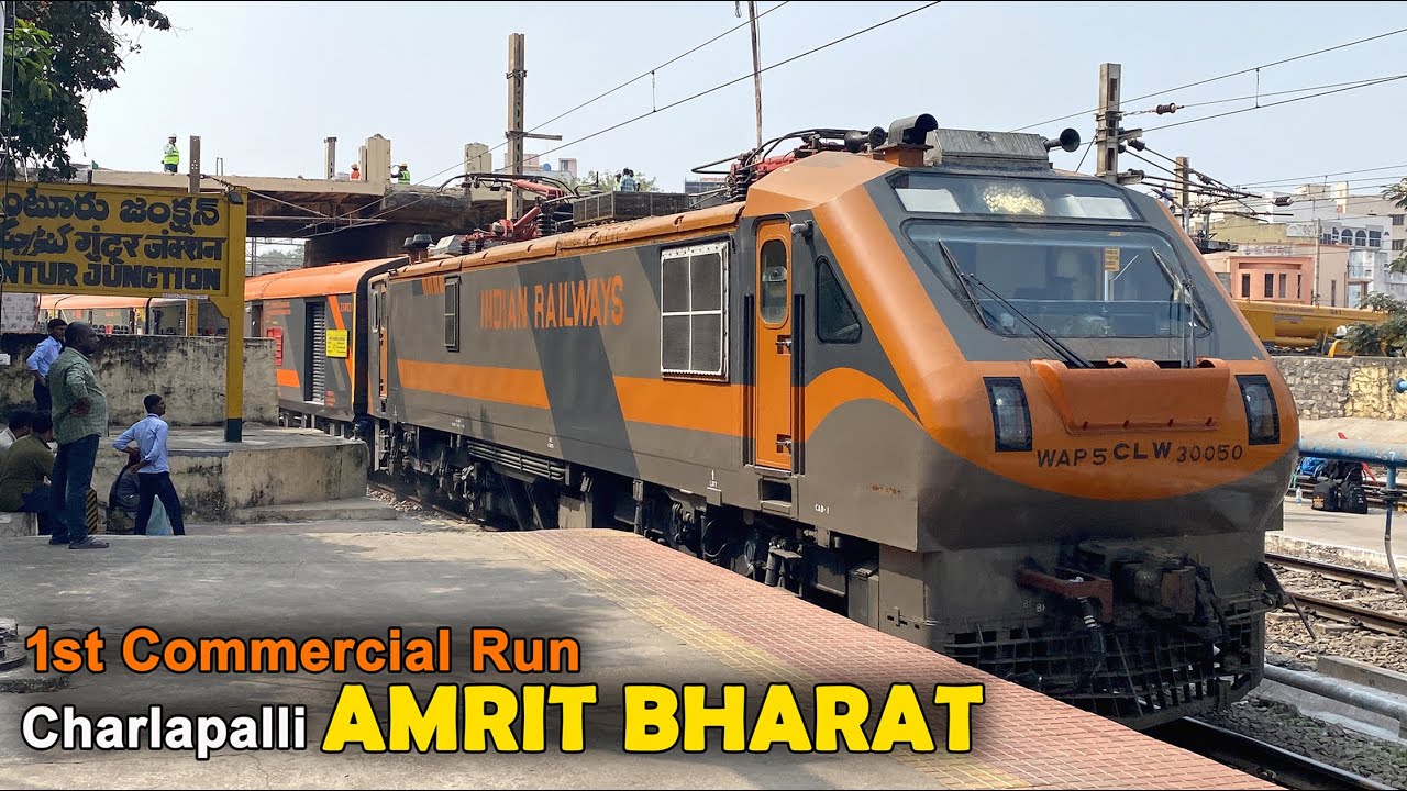 1st Commercial Run of Charlapalli AMRIT BHARAT and Alipur Daur AMRIT BHARAT | Train Videos | IR