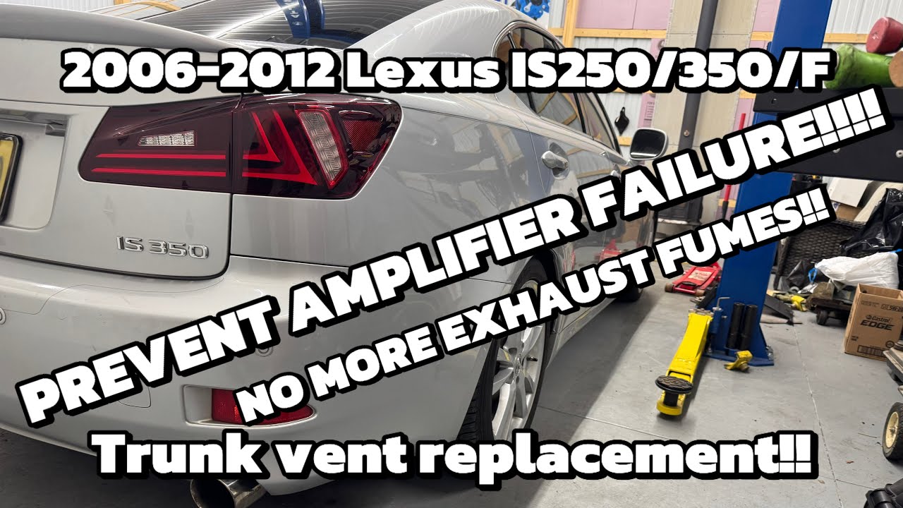 2006-2012 Lexus IS Trunk Vent replacement!! CHECK YOURS BEFORE YOUR AMPLIFIER FAILS!!