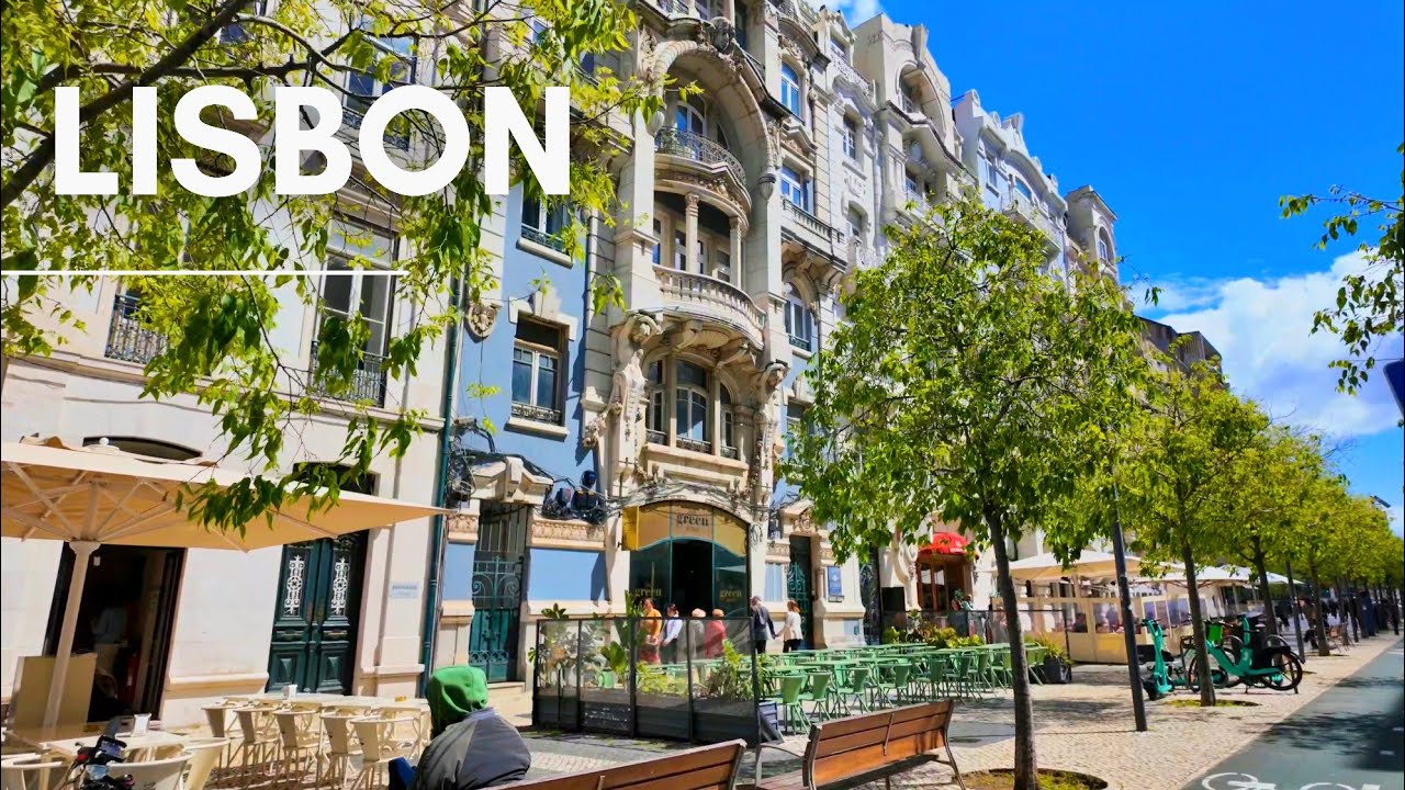 A Sunny Spring Day in Lisbon PORTUGAL | Saldanha