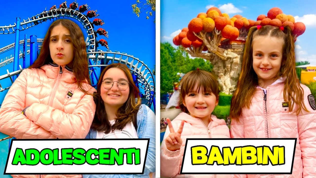 ADOLESCENTI Vs BAMBINI a GARDALAND 🎢🎡🍧