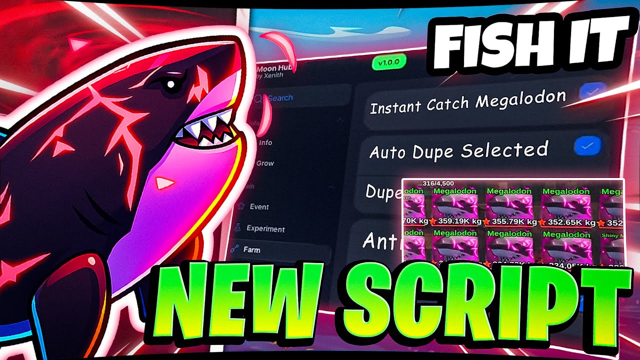 Лучший скрипт для игры в Fish It без ключей в Roblox: автофарм и дублирование предметов, обход ан...