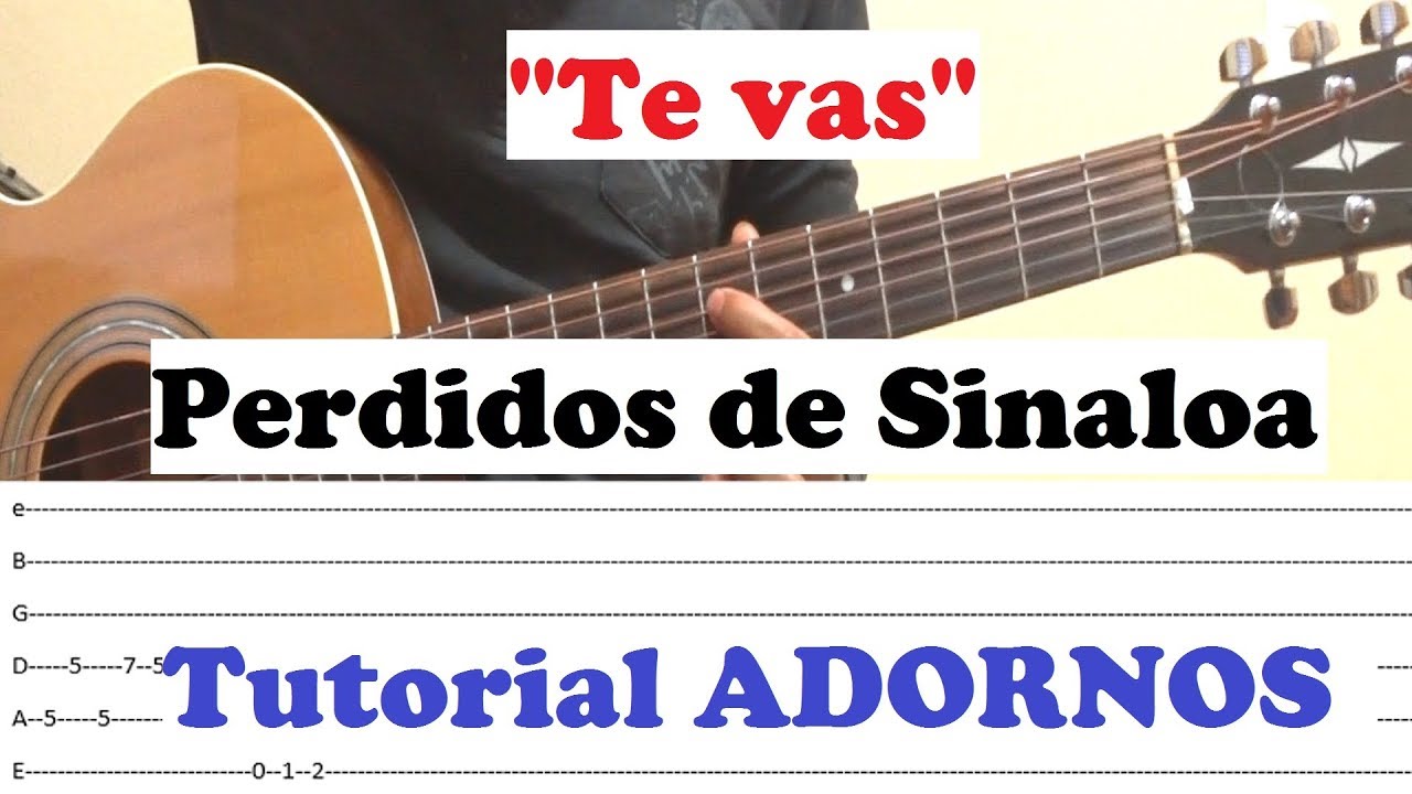 Tutorial adornos/arreglos - Te vas - Perdidos de Sinaloa