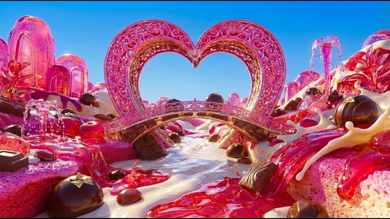 ❤️ Love & Candy 🍬 | 4K Cinematic Valentine’s Day Ambience