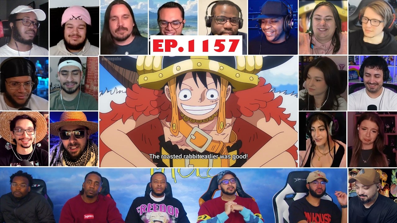 One Piece Episode 1157 MEGA Reaction Mashup FULL - ワンピース 1157話  リアクション