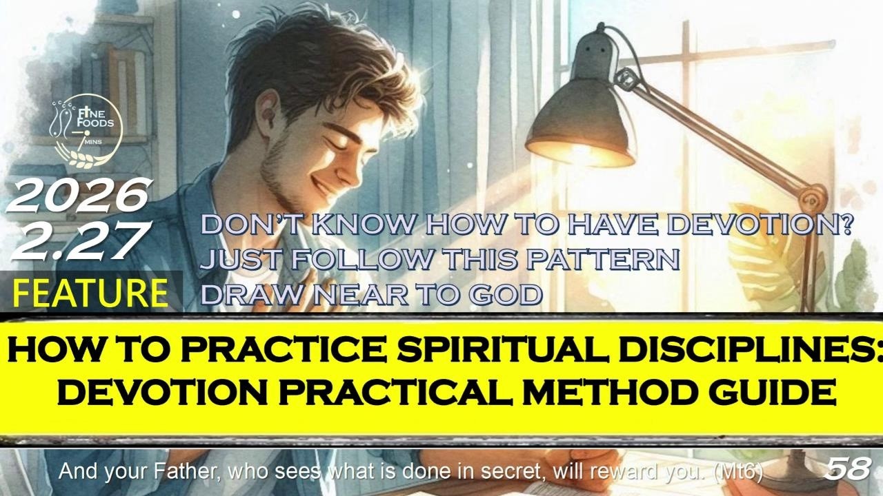 [FineFoods7]Feb27|Feature|How to Practice Spiritual Disciplines Method Guide |1bible a year 2026
