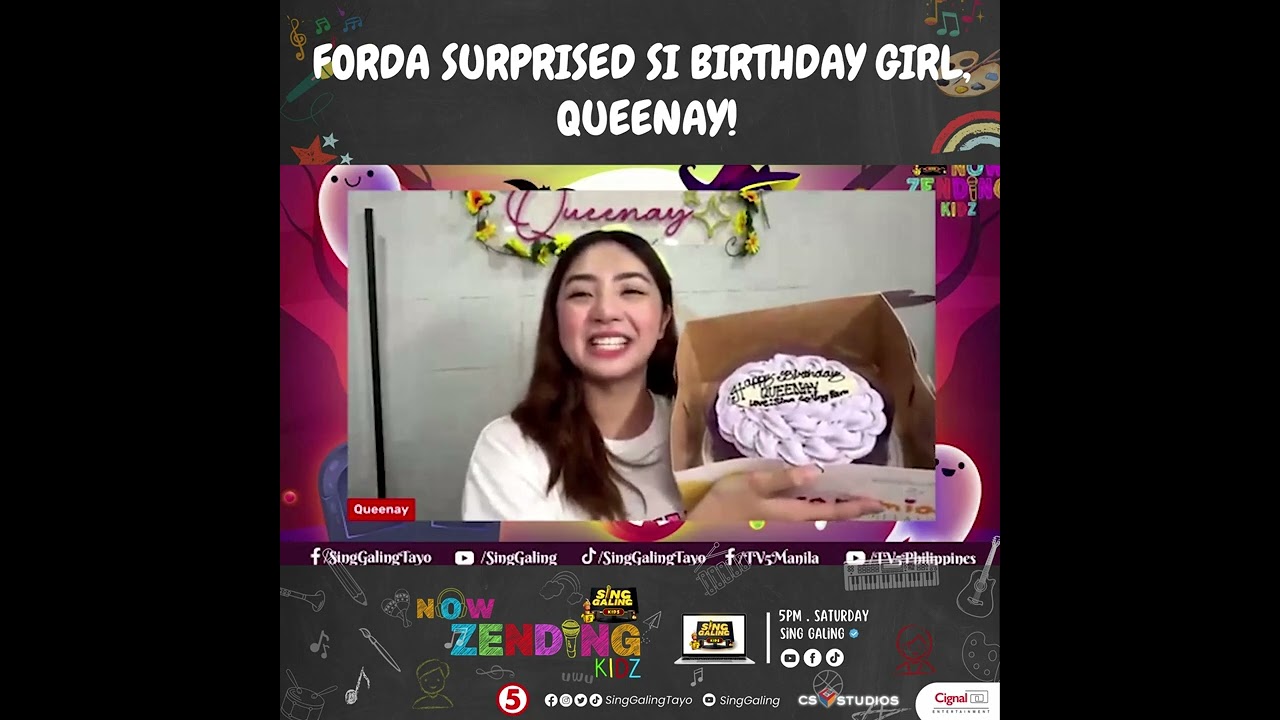 Now Zending Kidz | Forda Surprised si Birthday Girl Queenay