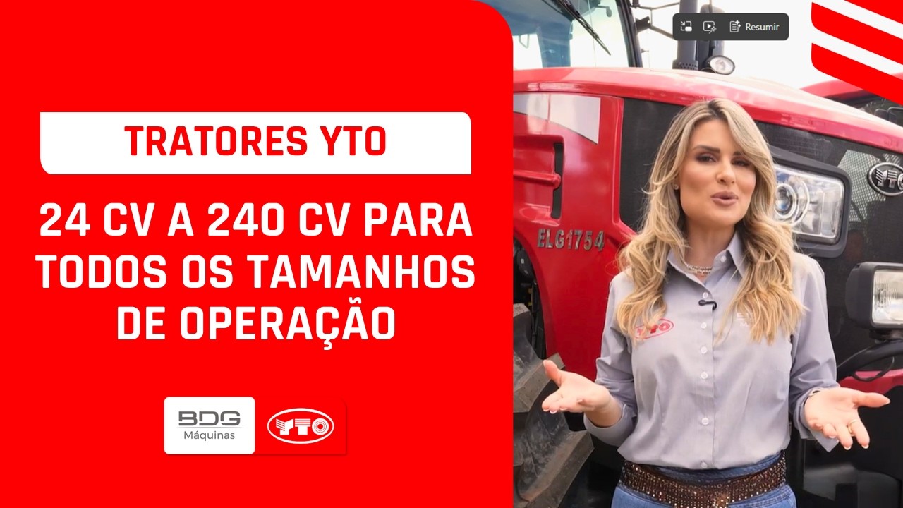 Já conhece os tratores YTO? Modelos de 24 a 240 CV para o seu negócio