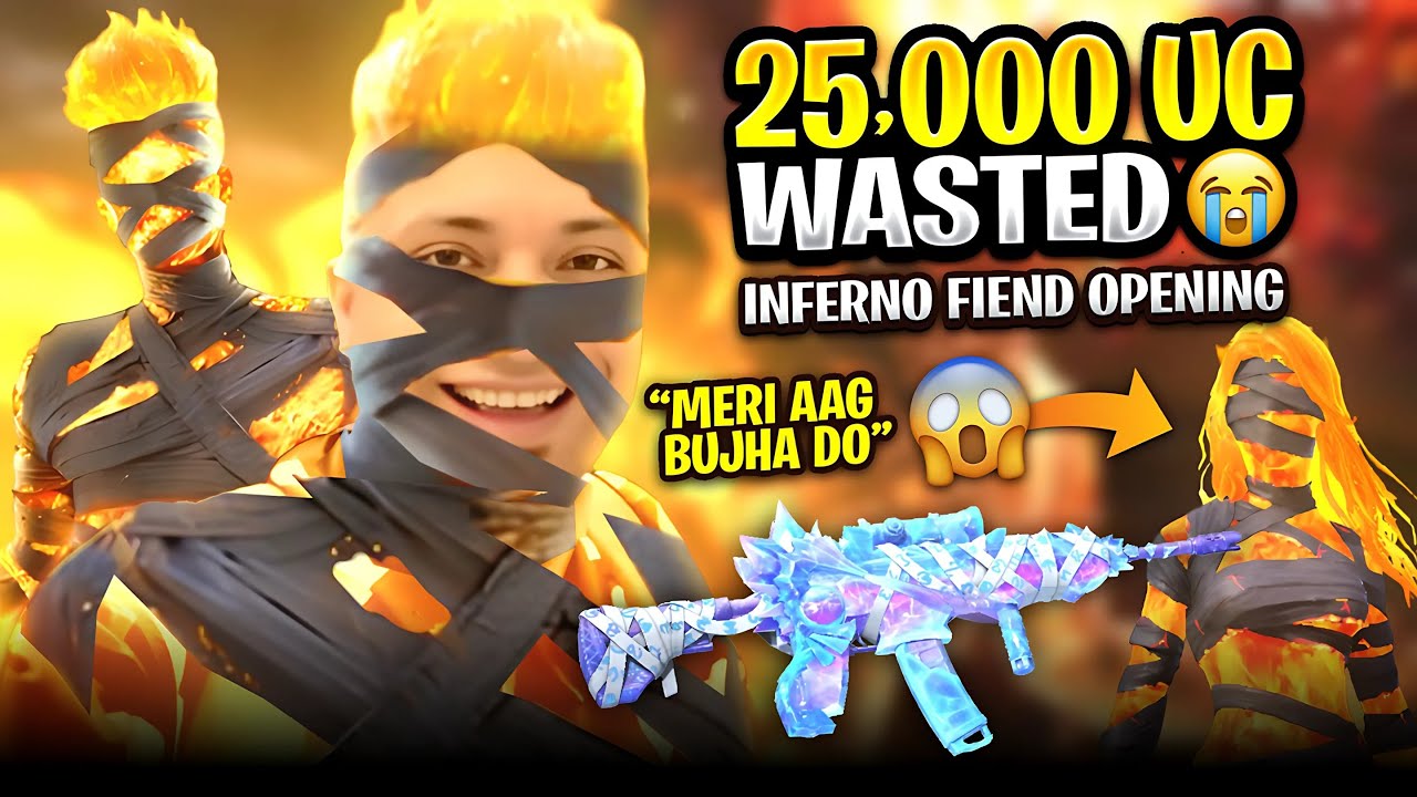 WASTED 25000 UC ? 😭 INFERNO FIEND MUMMY SET 😈 NEW M416 CRATE OPENING 😍 PUBG MOBILE PAKISTAN