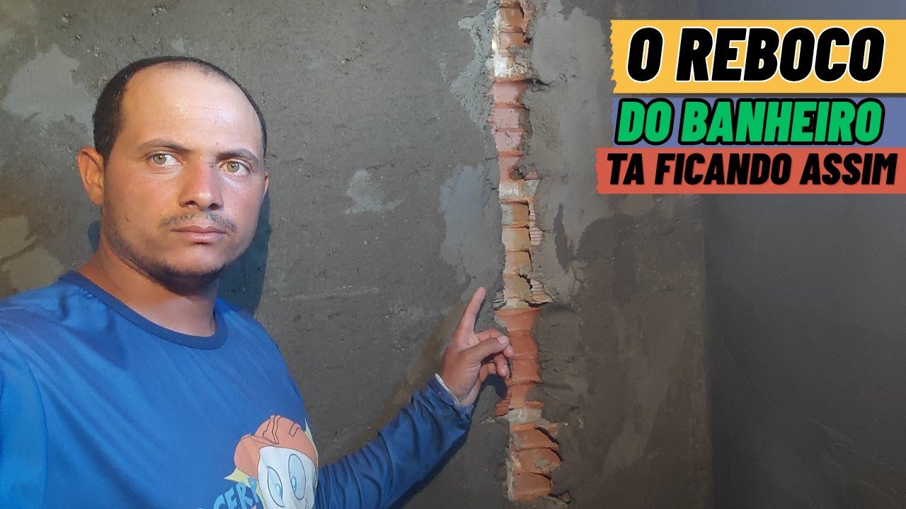 Iniciando o reboco do banheiro, vai ficar um banheiro de luxo