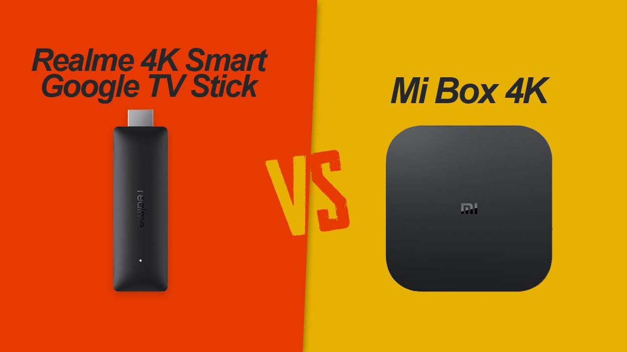 Realme 4K Smart Google TV Stick VS Mi Box 4K | Full Comparison