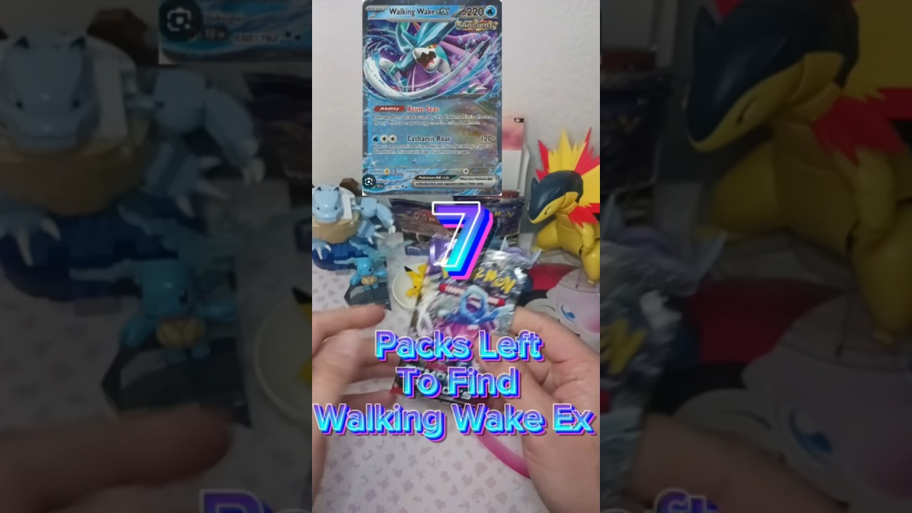 Temporal Forces Pack Opening For Walking Wake Ex! #pokemon #shorts #temporalforces #tcg #cardopening