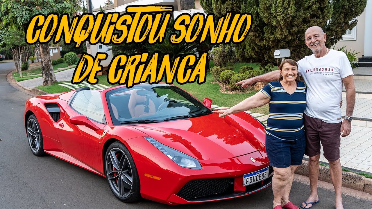 ENTREGANDO A FERRARI V8 BITURBO PRO MEU AVÔ!🔥DE POBRE A MILIONÁRIO COM A 4ª SERIE
