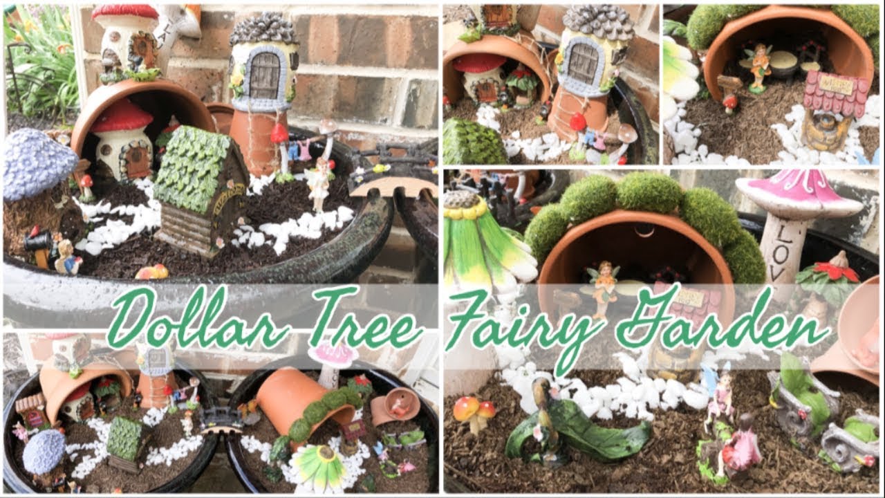 DOLLAR TREE FAIRY GARDEN | DOLLAR TREE DIY
