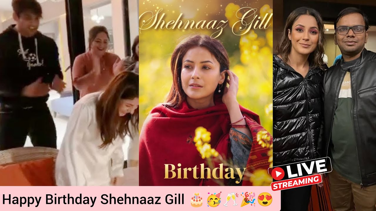 [27 JAN] Happy Birthday Shehnaaz Gill 🥂🥳🎂😍 Being Aman SidNaaz Fans Live❤️