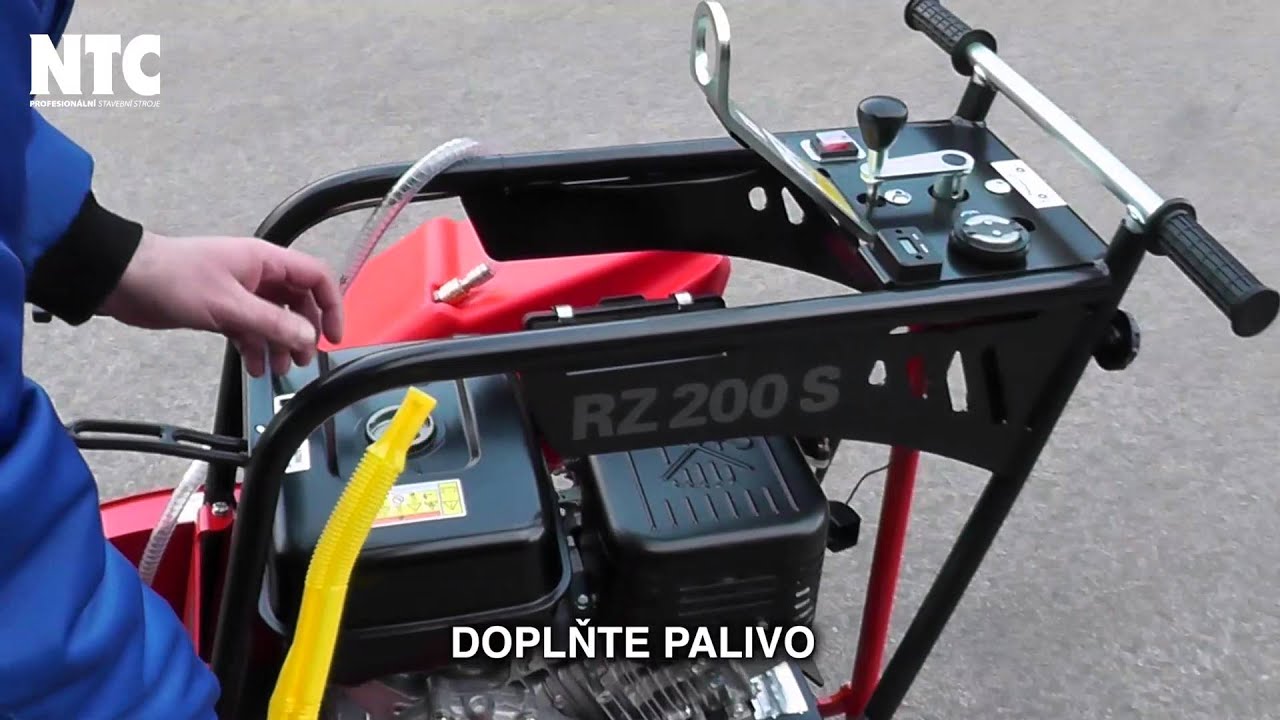 Řezače spár RZ 120S, 170S, 200S - vybalení, zprovoznění