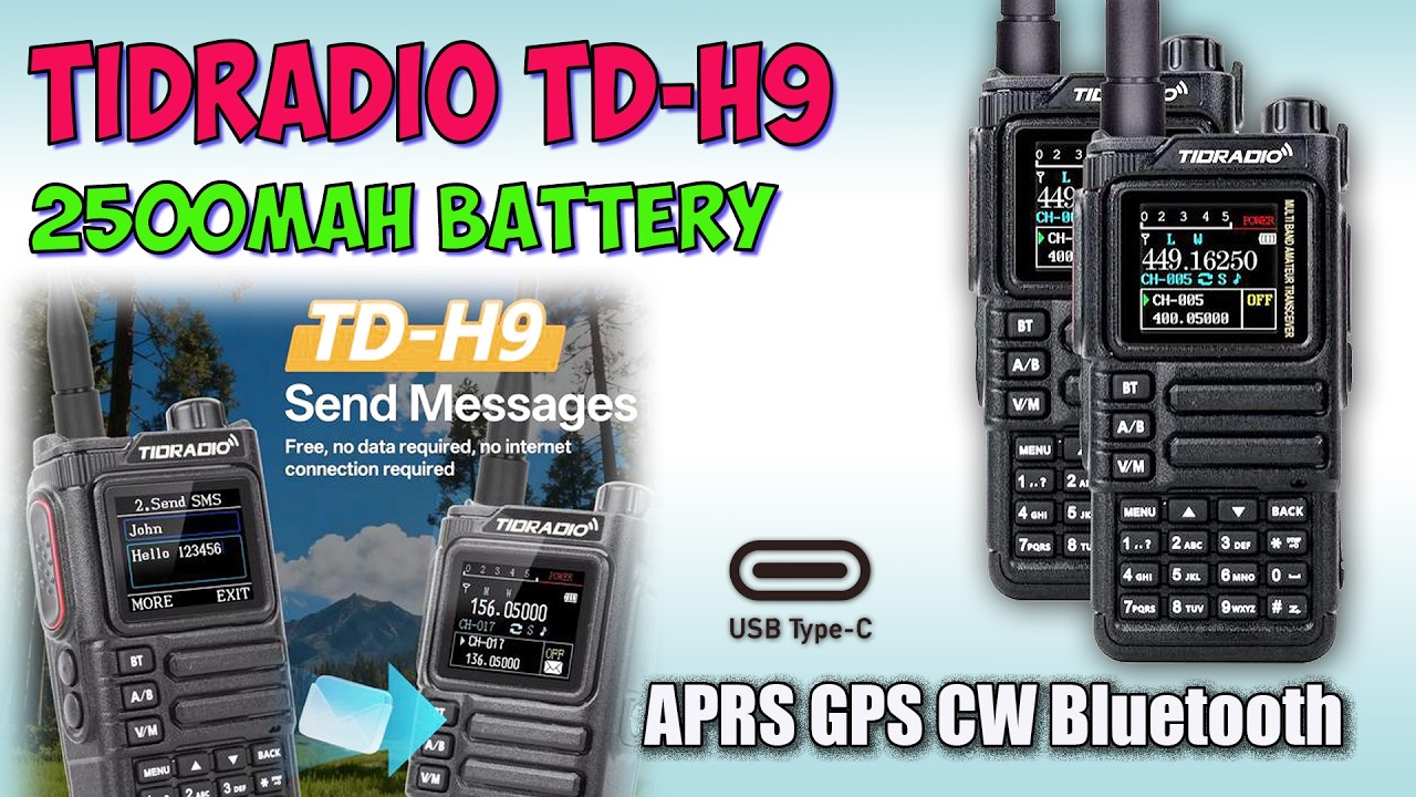 TIDRADIO TD-H9 10W APRS Air Band  GPS Radio &diams; Полный обзор, тесты. Full review.