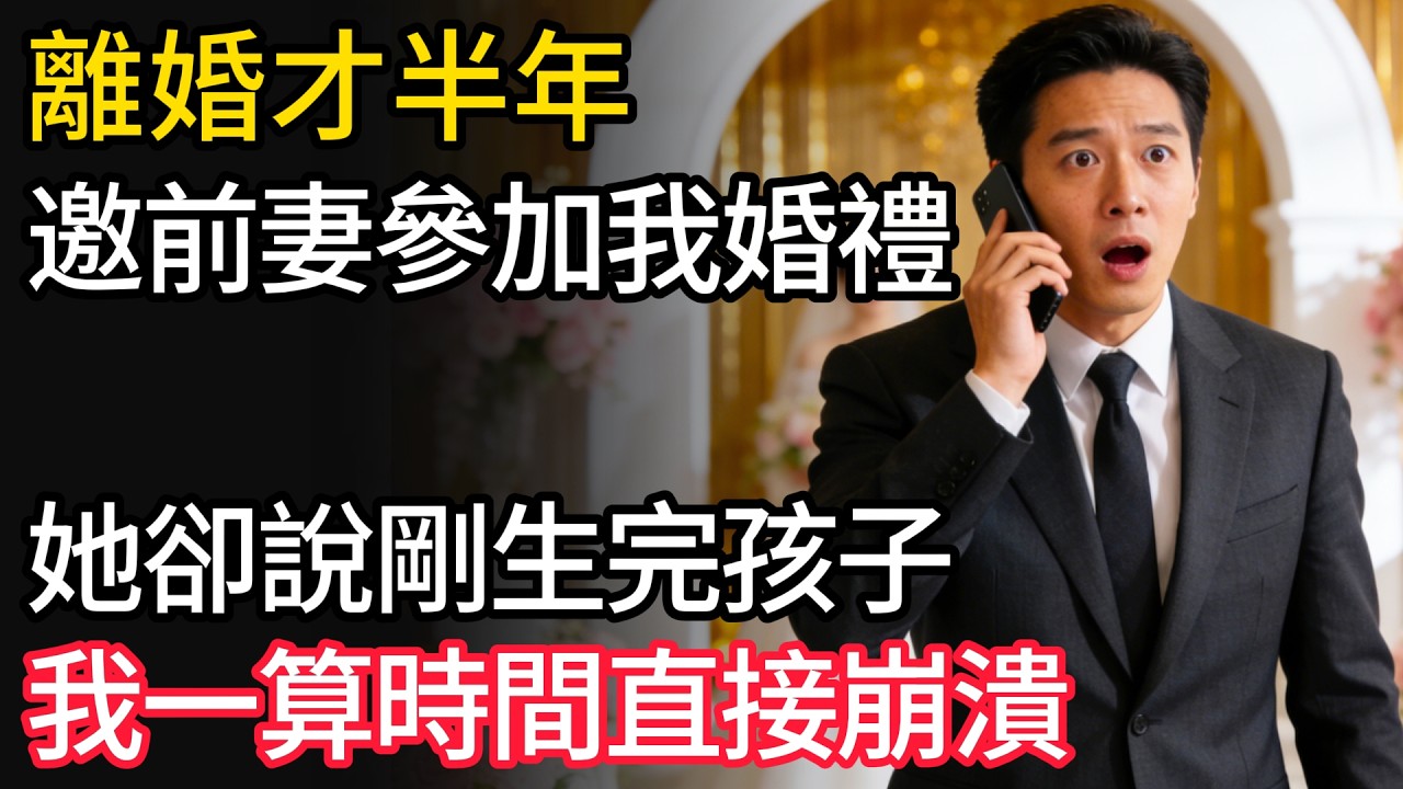 離婚才半年，邀前妻來參加我的婚禮，她卻說剛生完孩子，我一算時間直接崩潰。