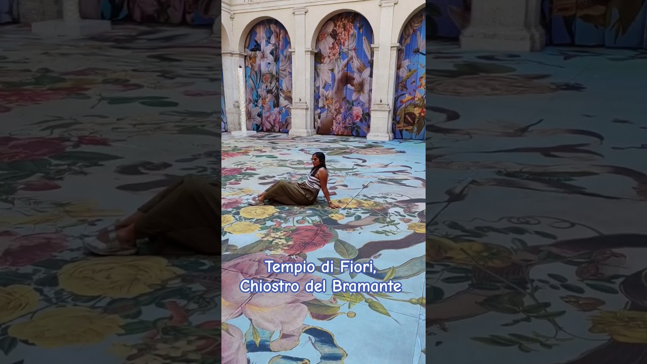Tempio di Fiori ( il Piccolo Paradiso ) 🌼 Chiostro del Bramante Roma italia  #chiostrodelbramante