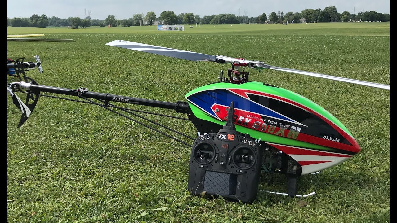 Alan Szabo Jr. ALIGN Trex 600XN IRCHA 2018 Demo with crash