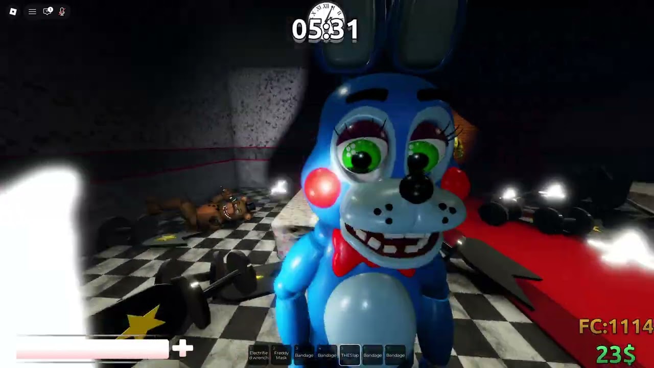 Playing FNAF Infinite Nights with Freddy (DOOM) Roblox