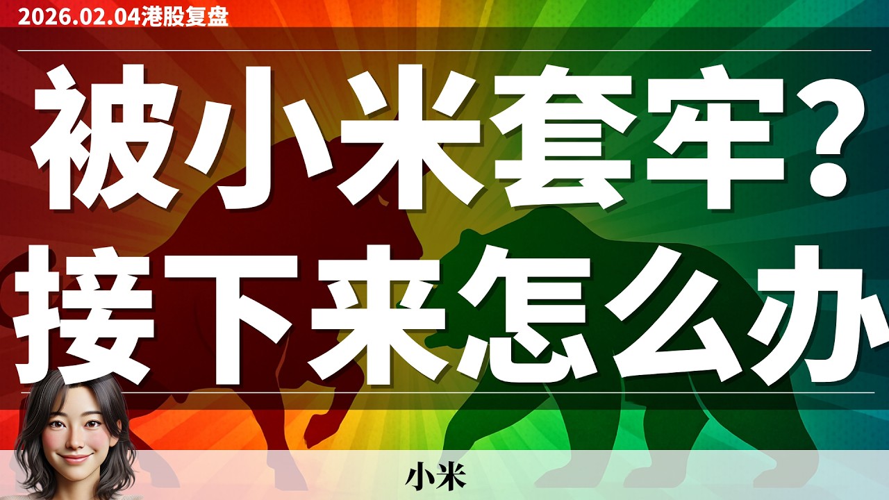 【港股】为什么我一直劝你别急着抄底小米？一个让散户少亏钱的核心策略｜2月4日复盘 #恒生指数 #恒生科技 #小米