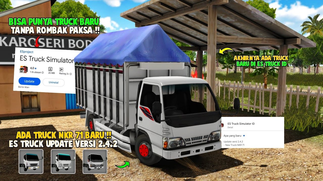 Update Truck Baru!!!😲Sekarang Udah Bisa Punya Truck Baru Tanpa Rombak Paksa😂ES Truck Simulator ID
