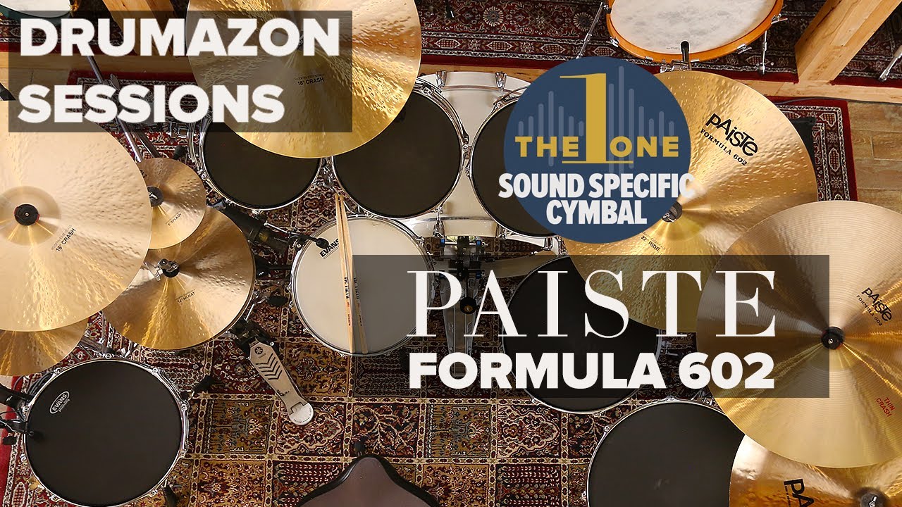 Paiste Formula 602 Series, Sound Specific Cymbal Demonstration, Pack 1 Serial Numbers 0001 to 0008
