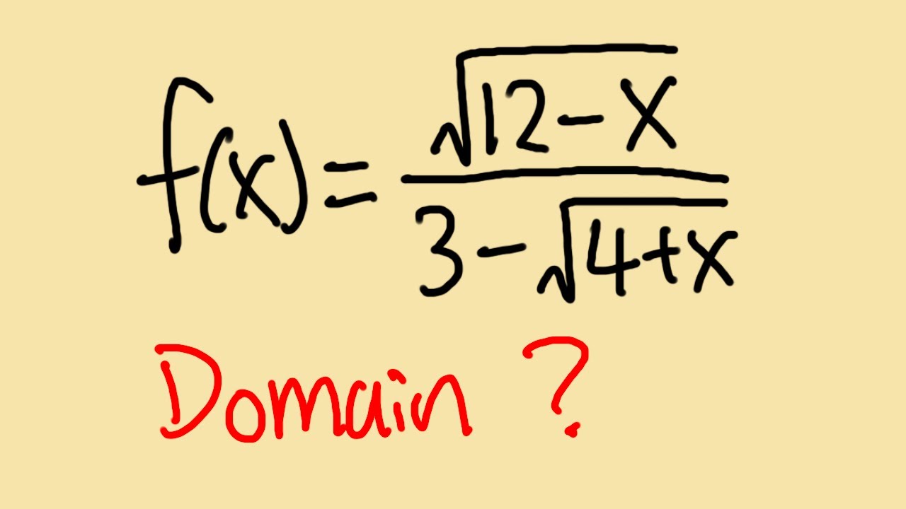 How to find the domain of a rational function with square roots