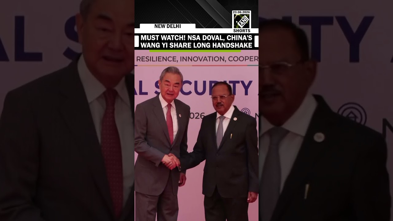 NSA Ajit Doval, China&rsquo;s Wang Yi share long handshake at 16th BRICS NSAs meet, video goes viral