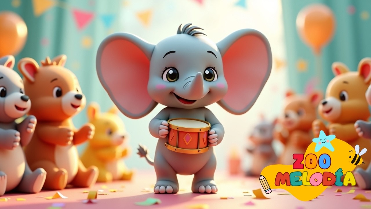 Eli, o Elefante e suas aventuras | Canções infantis para aprender brincando